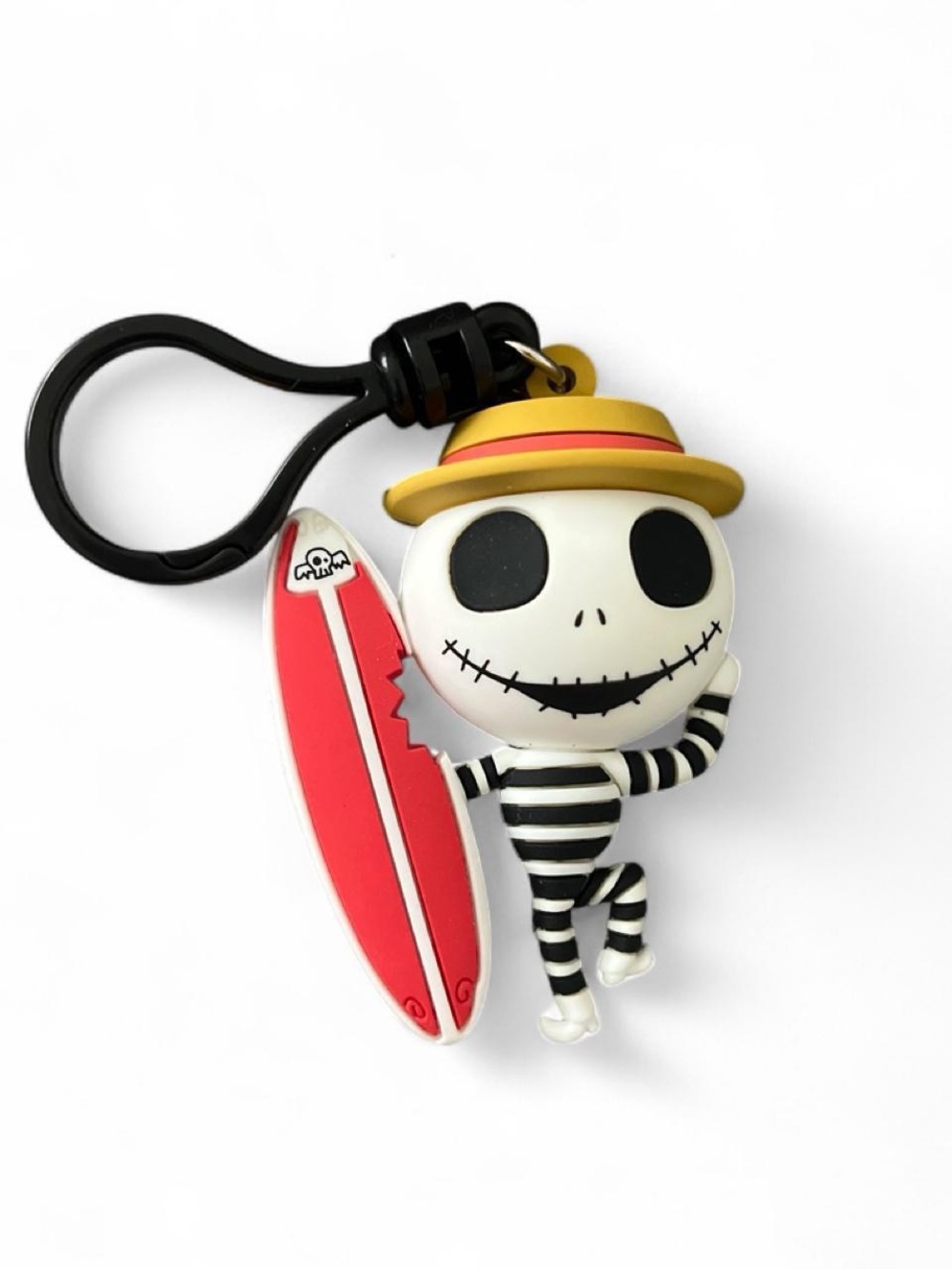 Disney Jack Skellington Keychain with Red Surfboard